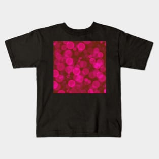 Magenta bokeh Kids T-Shirt